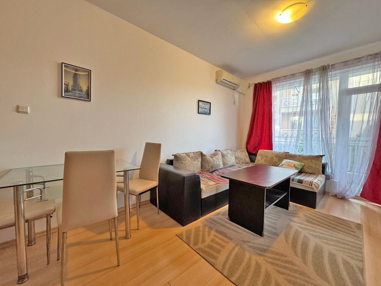 Functional Three-room Ground Floor Apartment in a Modern Complex in the Sunny Beach Area