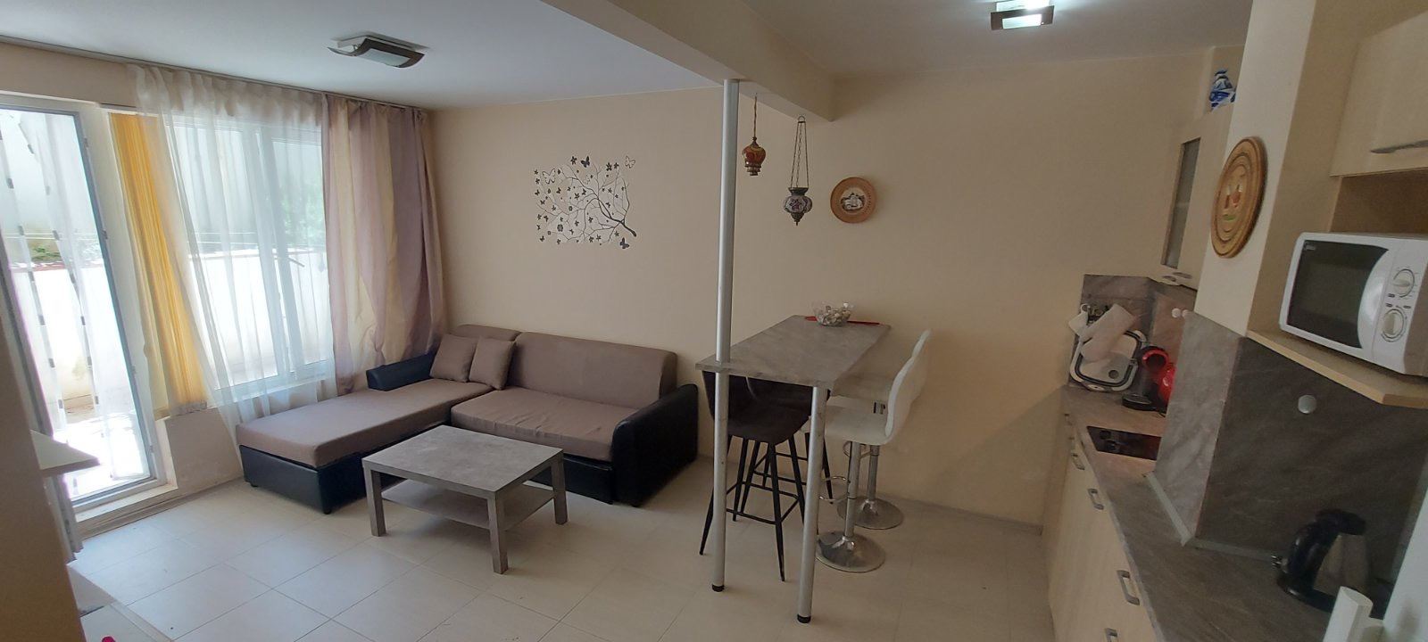 Cozy Apartment Near the Sea with a Spacious Terrace and Low Maintenance Fee Between Sunny Beach and Sveti Vlas