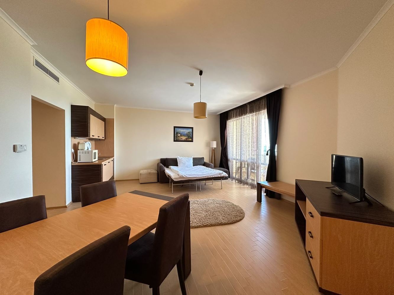 Apartment with an Impressive Sea Panorama on the First Line in Sunny Beach