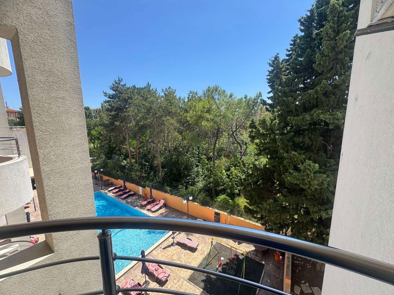 South-Facing Apartment with Two Bedrooms and Underground Parking Space 200 m from the Sea in Pomorie