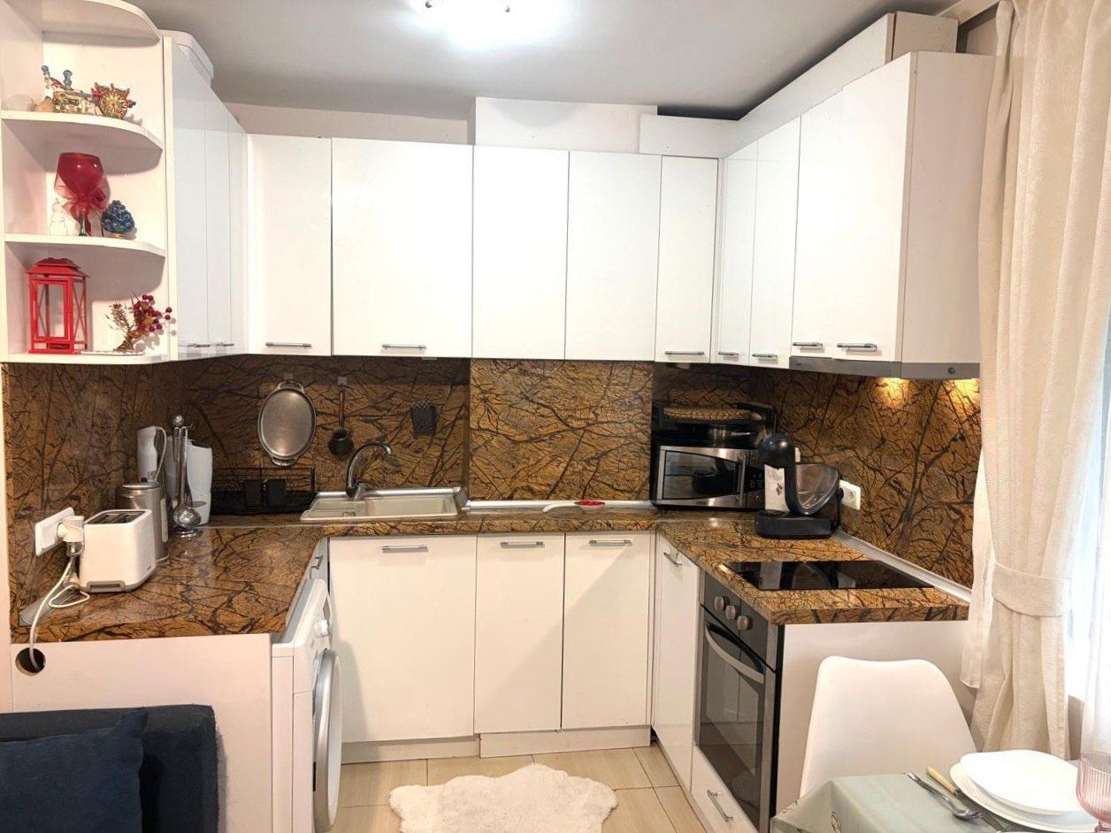 Spacious Two-Bedroom Apartment with Private Garden Just 100 Metres from the Beach in Nessebar