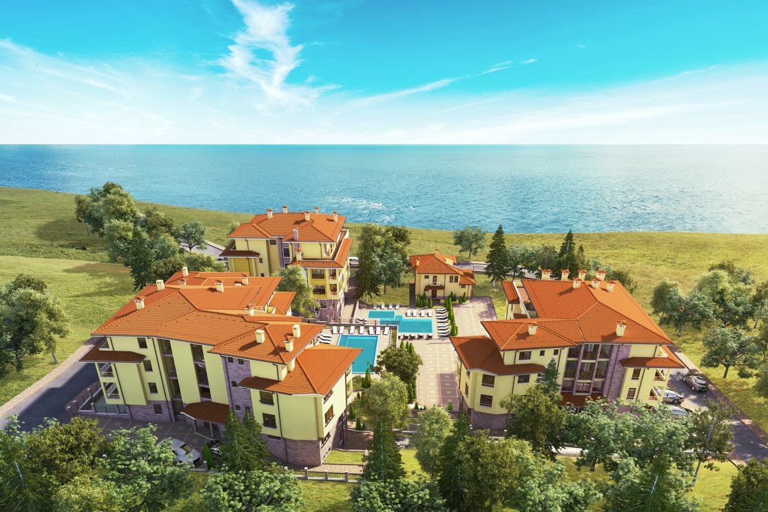 Furnished One-Bedroom Apartment on the First Sea Line with Sea View in Byala