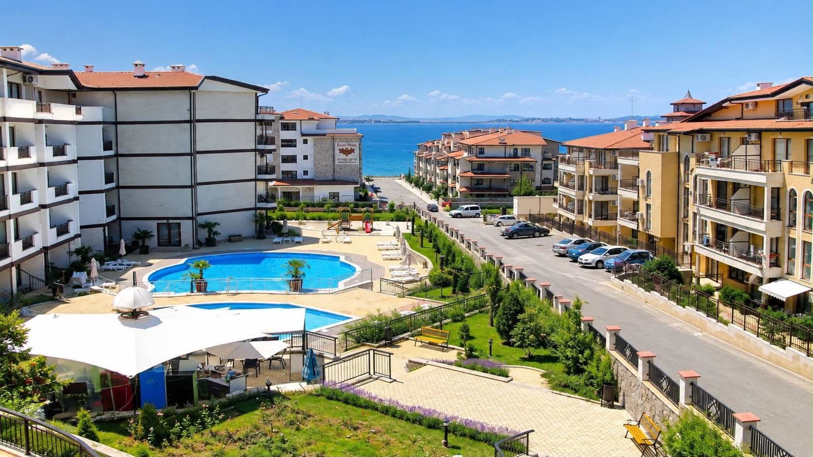 Large Studio with Partial Sea View in Sveti Vlas – Excellent Location and Ready for Use