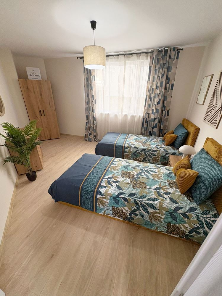 Two independent residential spaces with sea view in the center of Sveti Vlas – designer interior and private parking space