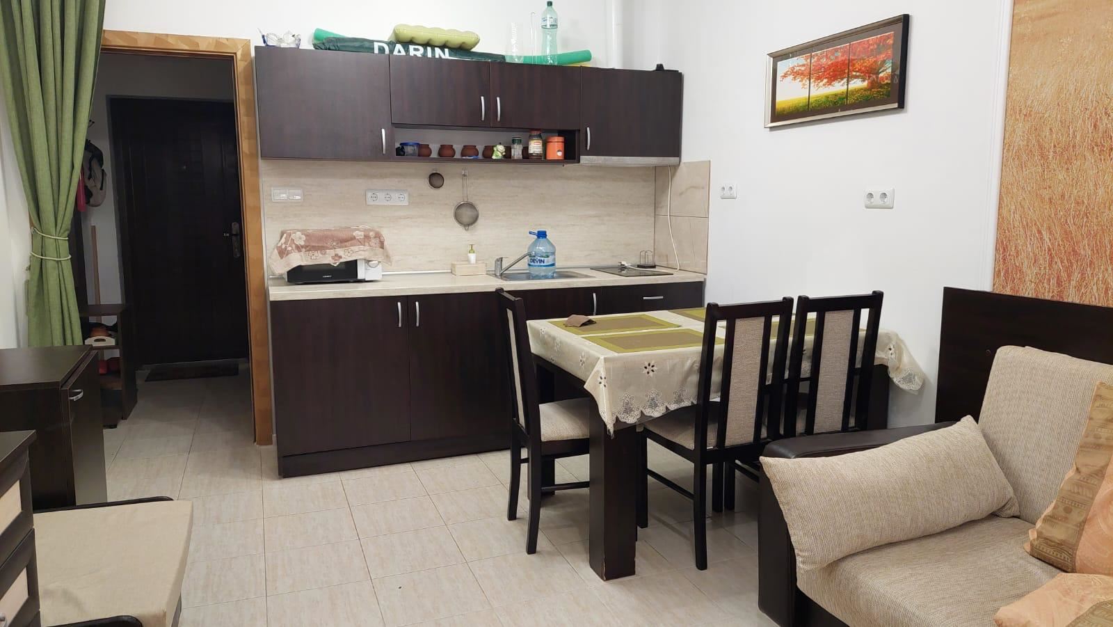 Furnished studio in the Old Town of Pomorie – 100 m from the sea, with a large glazed balcony and excellent location