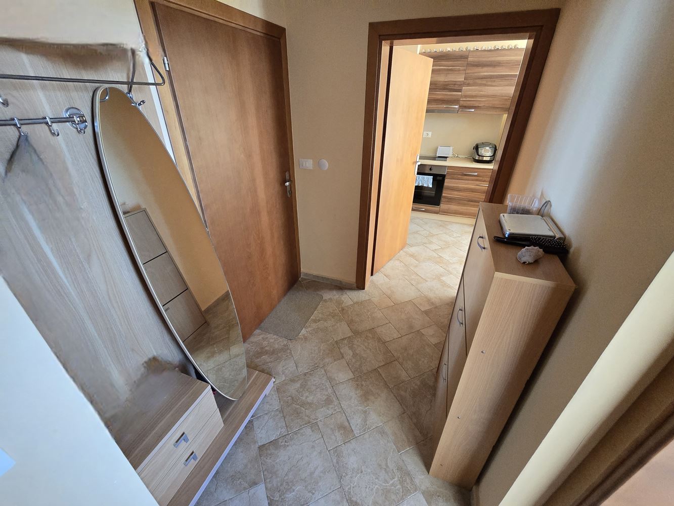 Panoramic Sea View on the First Line – Furnished One-Bedroom Apartment in Sveti Vlas