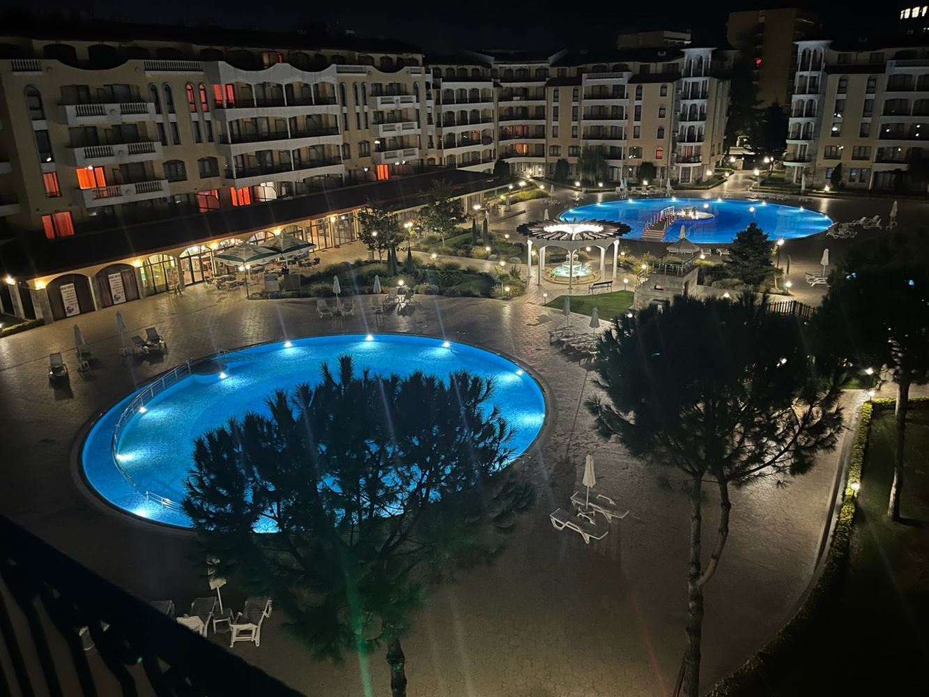 Studio with pool view in Sunny Beach – modern complex with extensive infrastructure
