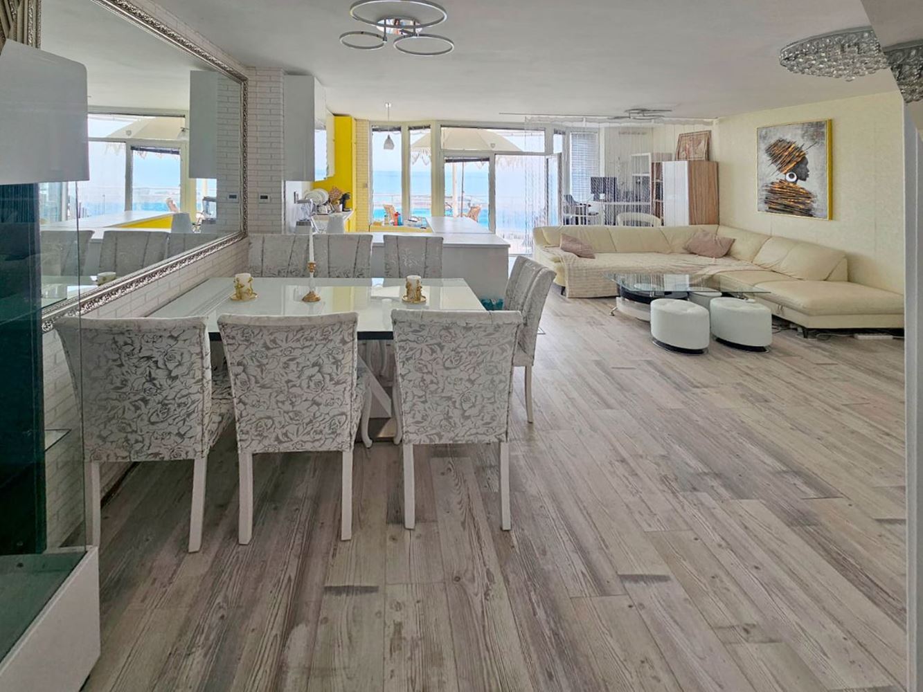 Luxury two-bedroom apartment with sea view on the first line in Ravda – 114 m², two terraces, and full comfort
