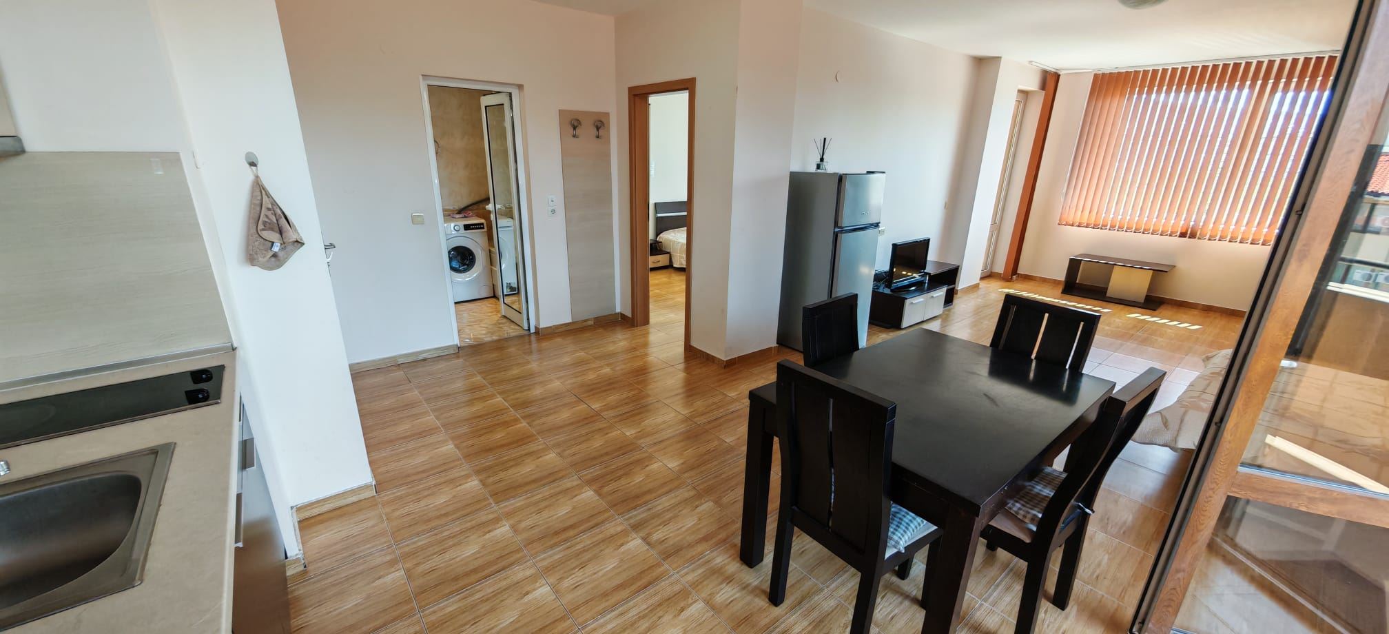 Furnished one-bedroom apartment with partial sea view and excellent infrastructure