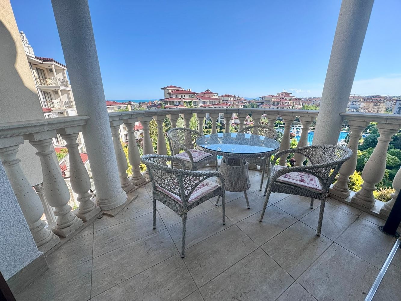 Spacious Two-Bedroom Apartment with Sea Panorama in a Prestigious Complex in Nessebar – Comfort, Space and Impressive Views