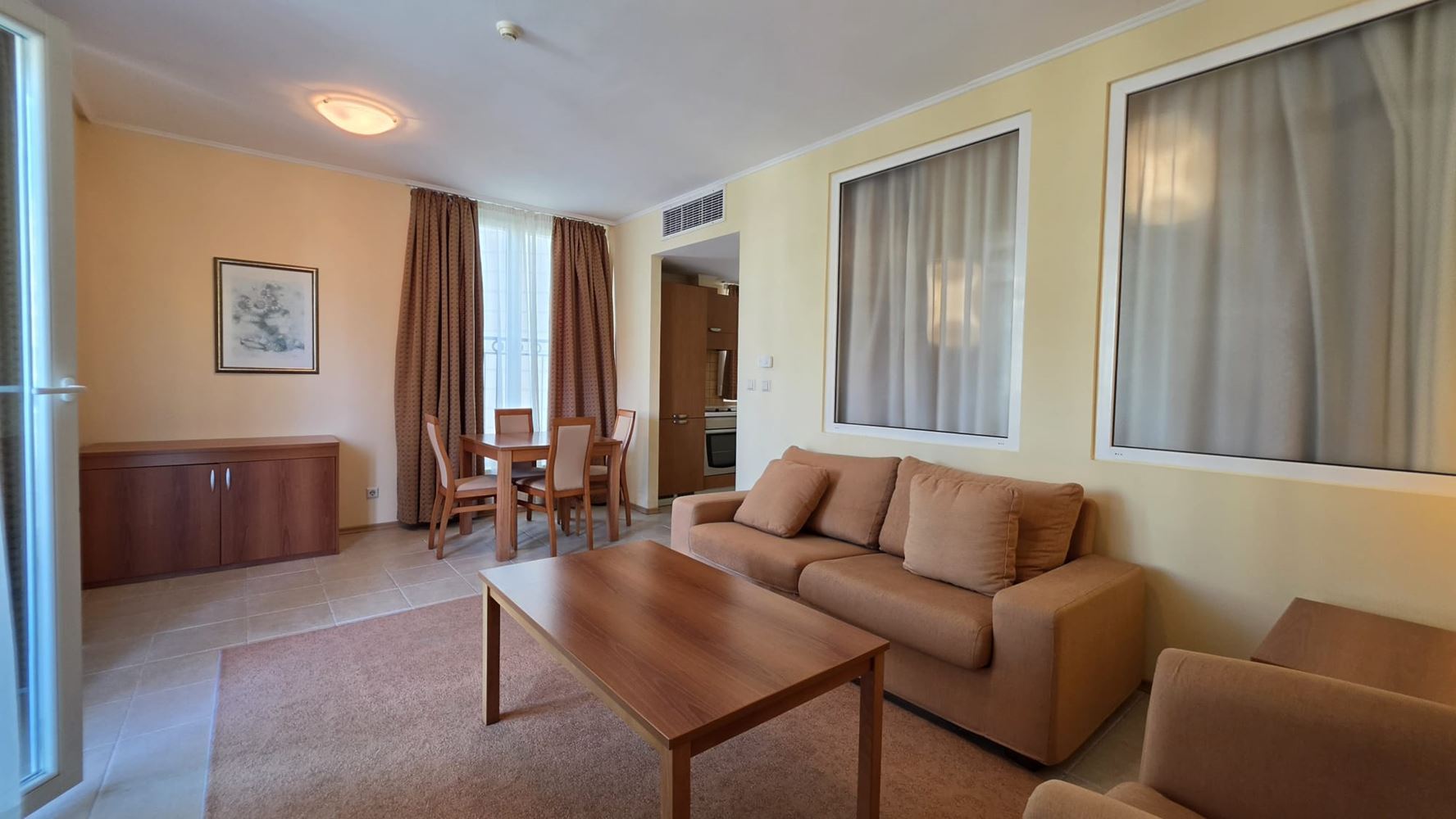 Spacious One-Bedroom Apartment on the First Line by the Sea in Pomorie