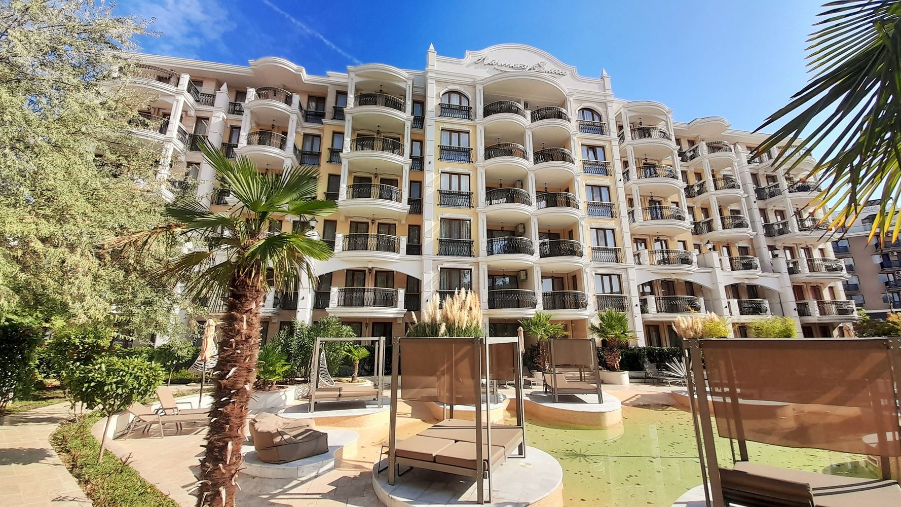 One-Bedroom Apartment with Pool View in a Complex with Impressive Infrastructure in Sunny Beach