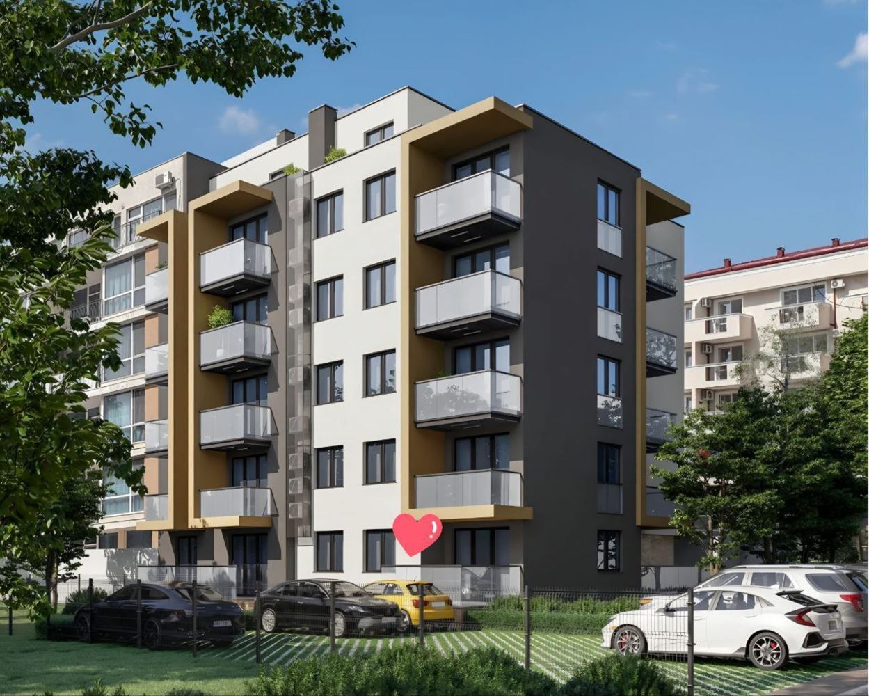 Modern Two-Bedroom Apartment with Parking Space in a New Complex in Sunny Beach