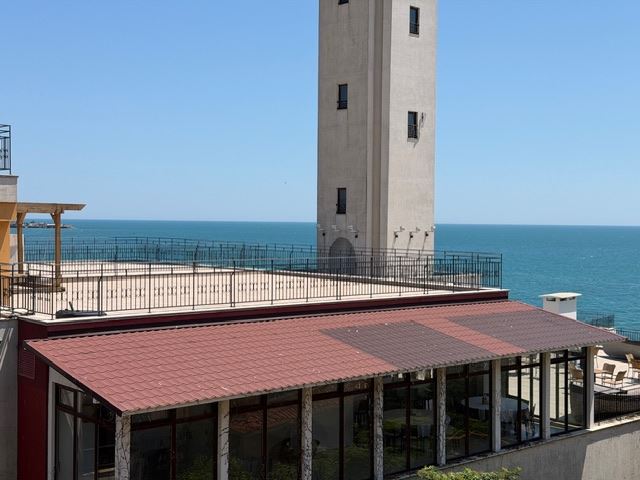 One-bedroom apartment on the first line with sea view in Aheloy