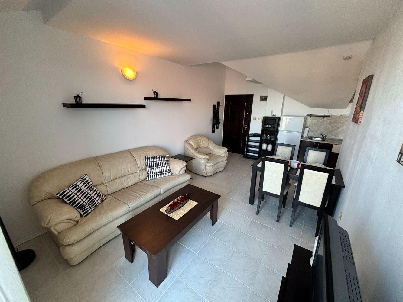 Cozy One-Bedroom Apartment with Panoramic Sea View in Sveti Vlas