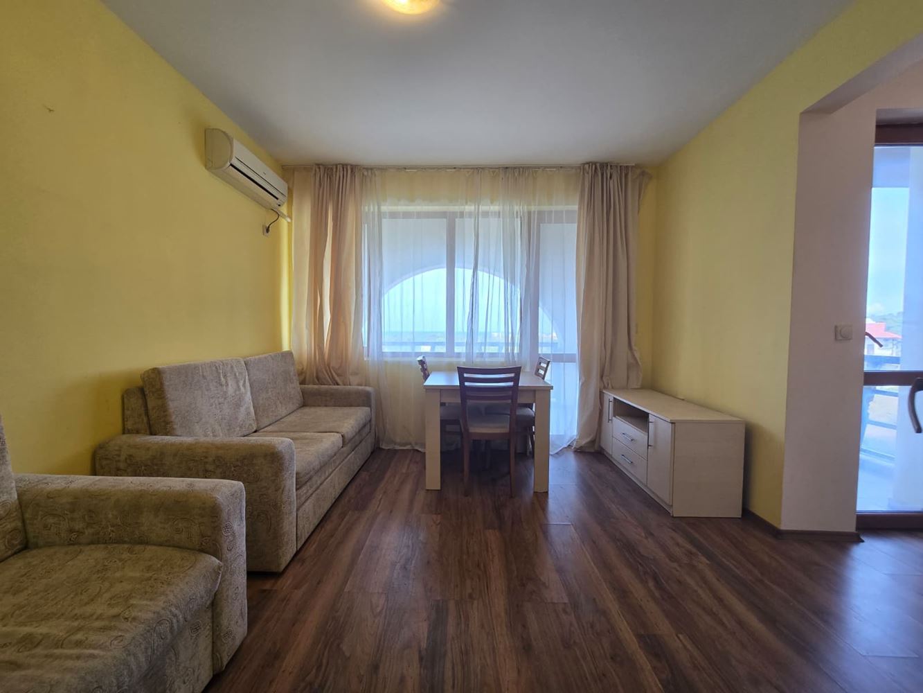 Furnished One-Bedroom Apartment with Sea View in Sozopol – No Maintenance Fee and a Short Walk to the Beach