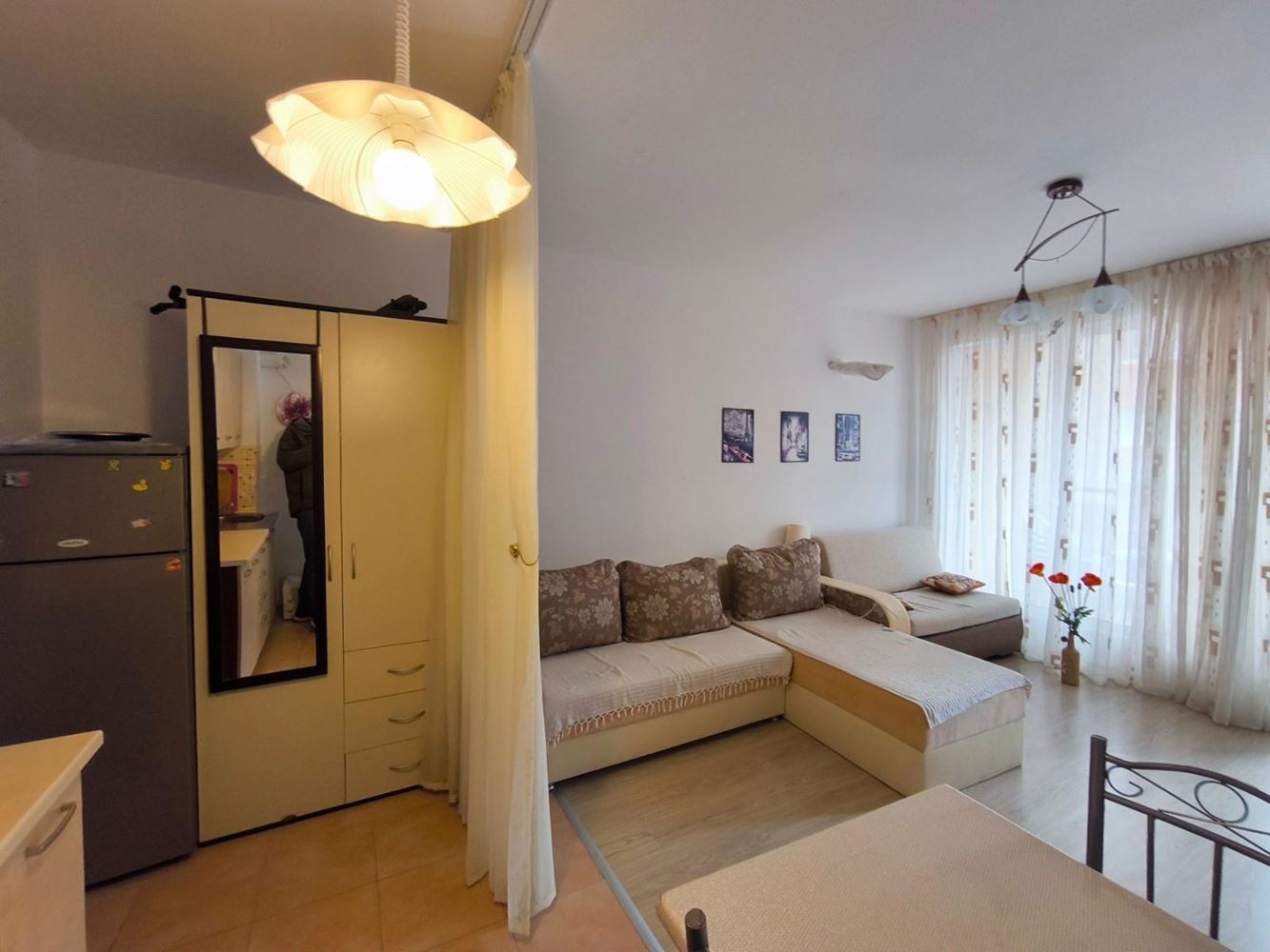 Spacious and bright studio in Pomorie – central location, low expenses and excellent investment