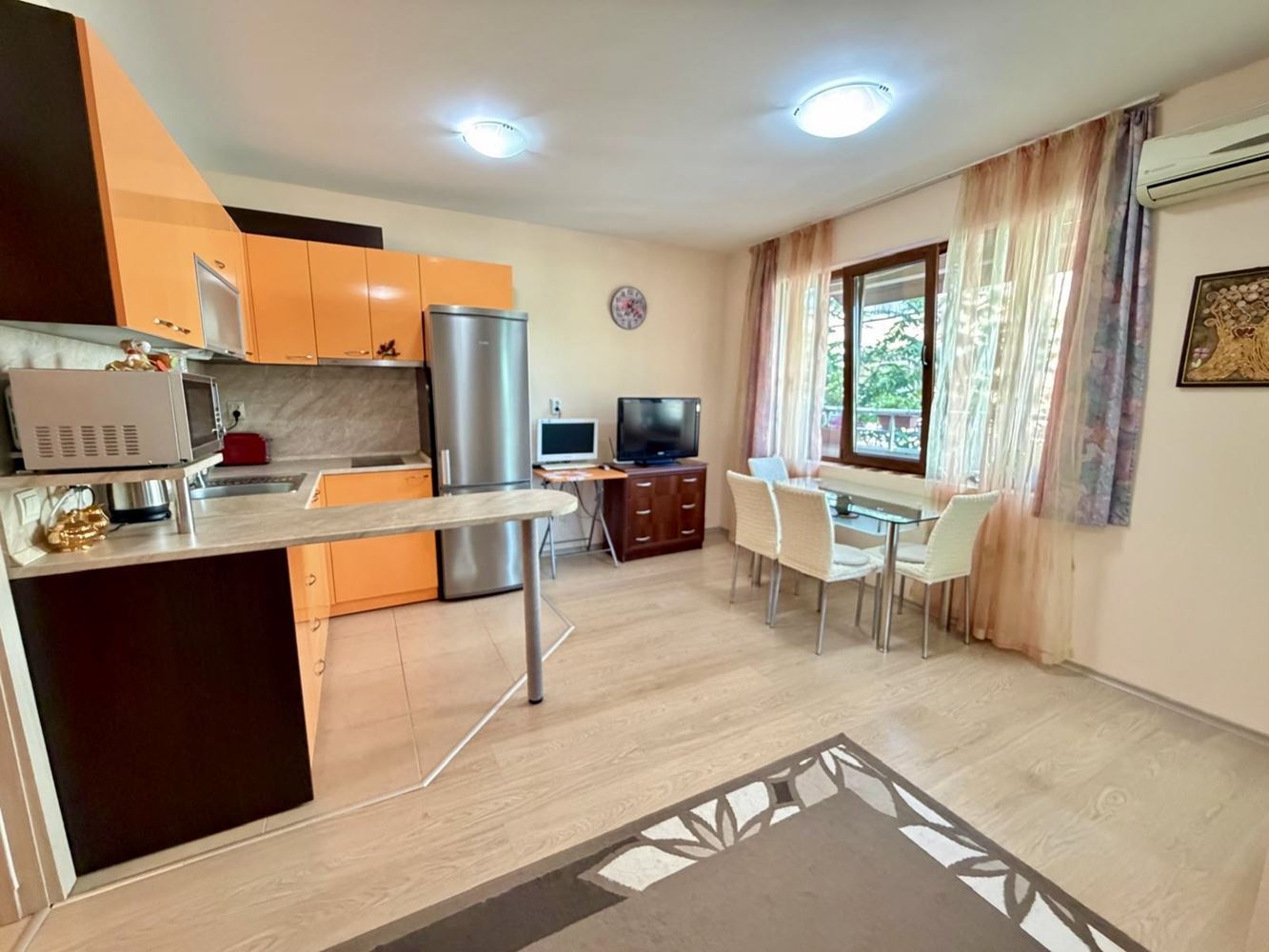 Sarafovo – Spacious One-Bedroom Apartment with Act 16, Minimal Maintenance Fee and Ready Furnishings