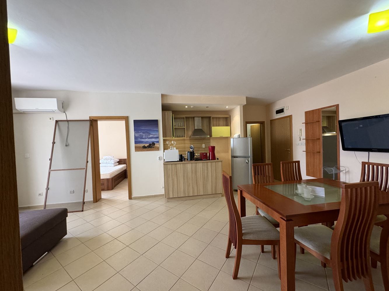 Spacious Apartment with Two Bedrooms on the First Line in Sveti Vlas – Sea and Pool Views