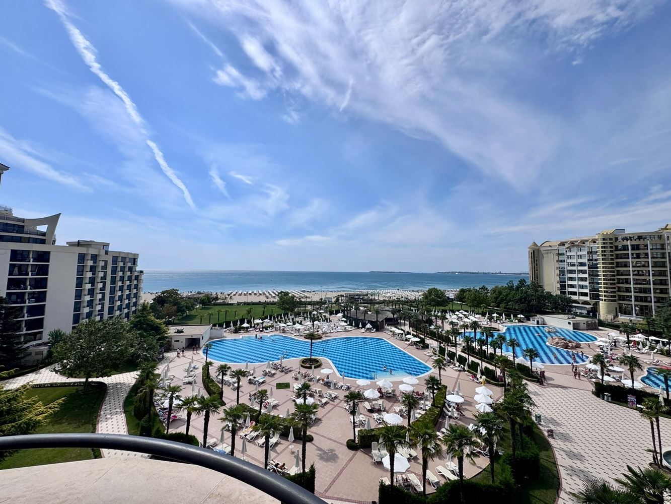 One-Bedroom Apartment on the First Line with Panoramic Sea View in Sunny Beach