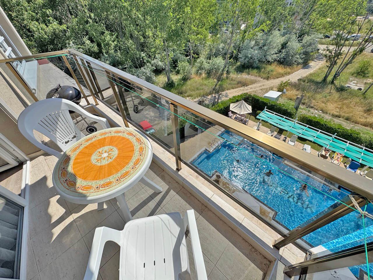 Apartment with Two Bedrooms and Pool View in a Modern Complex in Sunny Beach