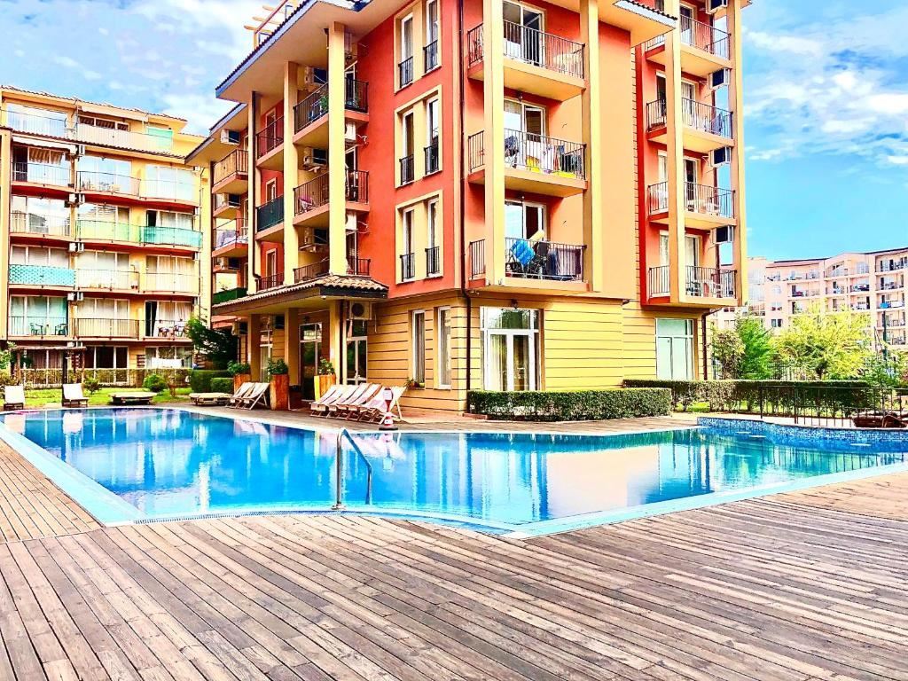 Fully furnished one-bedroom apartment after renovation in Sunny Beach
