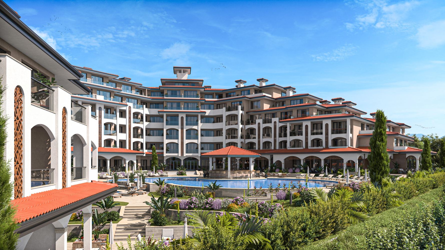 Luxury one-bedroom apartment just 50 m from the sea in a modern complex in Aheloy