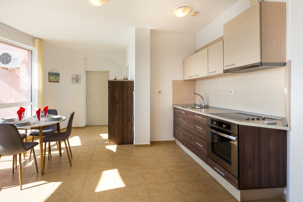 First Line with a Beautiful Sea Panorama – Spacious One-Bedroom Apartment with Two Terraces