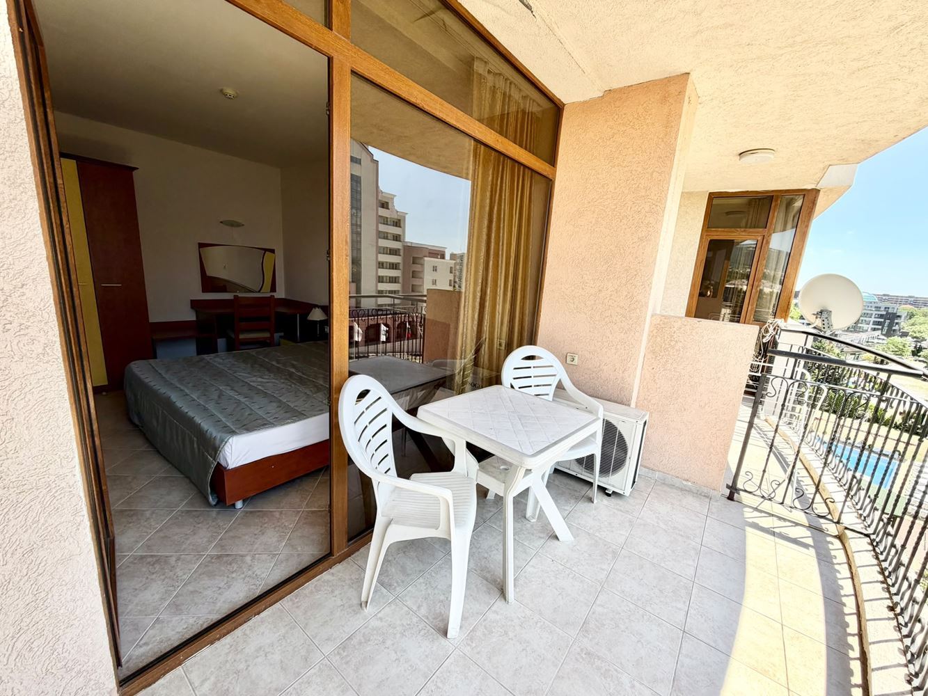 Spacious One-Bedroom Apartment with Sea View on the Second Line in Sunny Beach