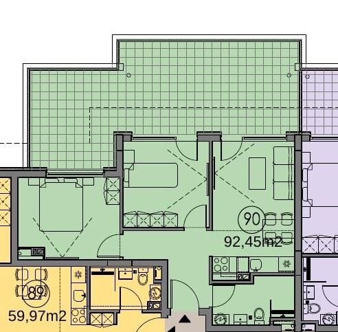 Panoramic Three-Room Apartment on the First Line by the Sea in Sveti Vlas, on the Top Floor