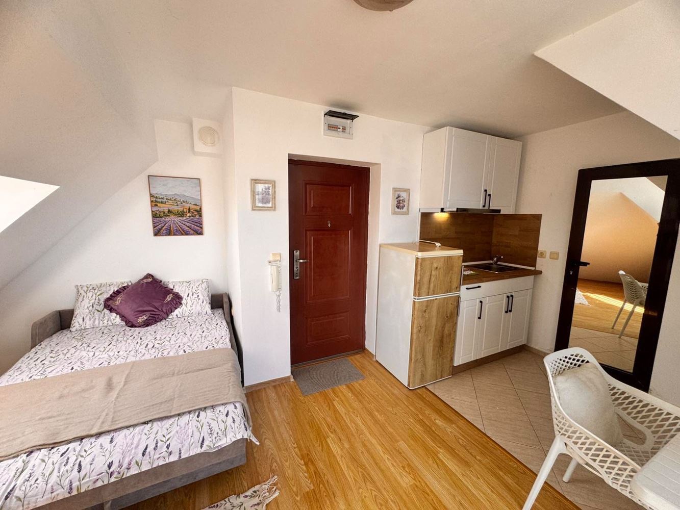 Stylish Studio with Panoramic Terrace in Pomorie – Low Maintenance Fee, Southern Exposure, and Excellent Location Near the Sea