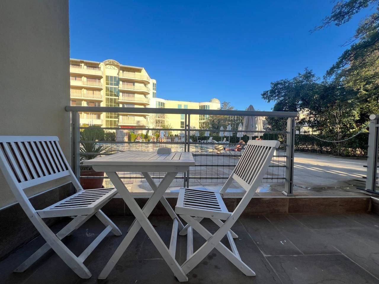 Studio with Direct Access to the Pool in Sunny Beach – Excellent Location and Amenities for Year-Round Use