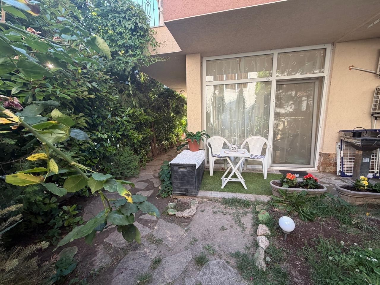 Spacious Two-Bedroom Apartment with Private Garden Just 100 Metres from the Beach in Nessebar