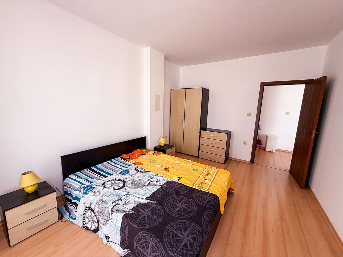 Three-room Apartment with Pool View in a Well-Maintained Complex near Sunny Beach