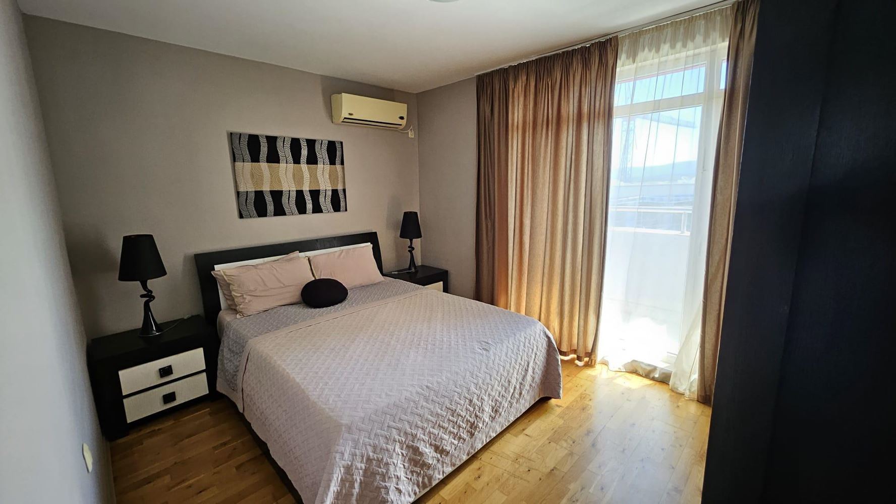 Two-Bedroom Apartment on the First Sea Line in Kiten with Panoramic Sea View and Impressive Terraces