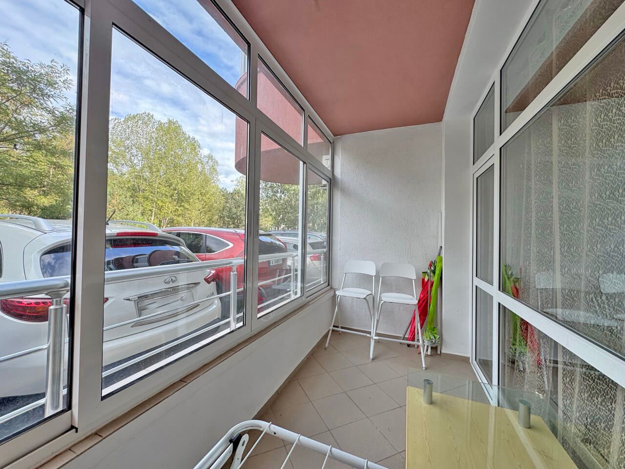 Spacious two-bedroom apartment with pool view in Sunny Beach