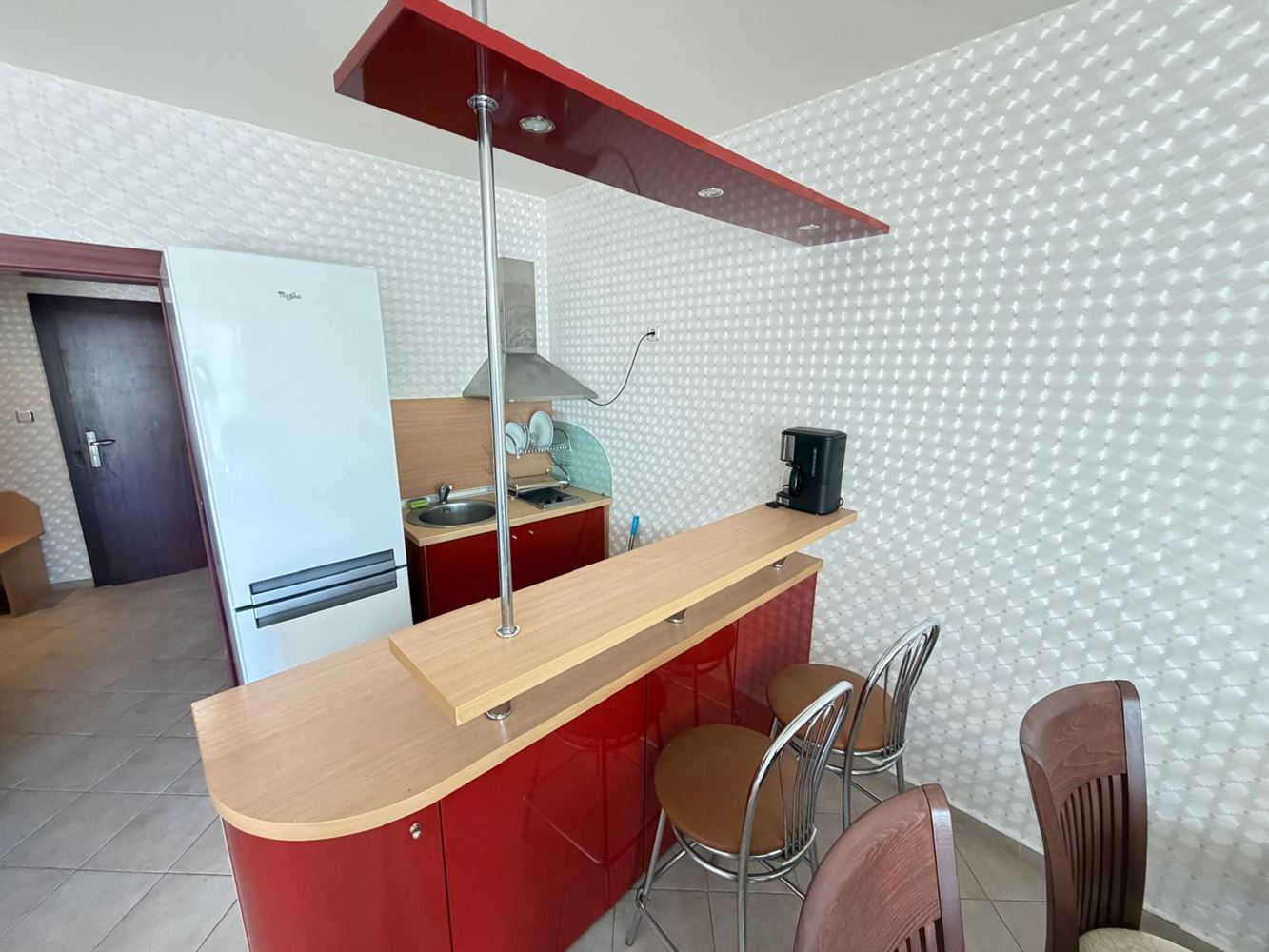 Luxury two-bedroom apartment with sea view 100 meters from the beach in Sunny Beach