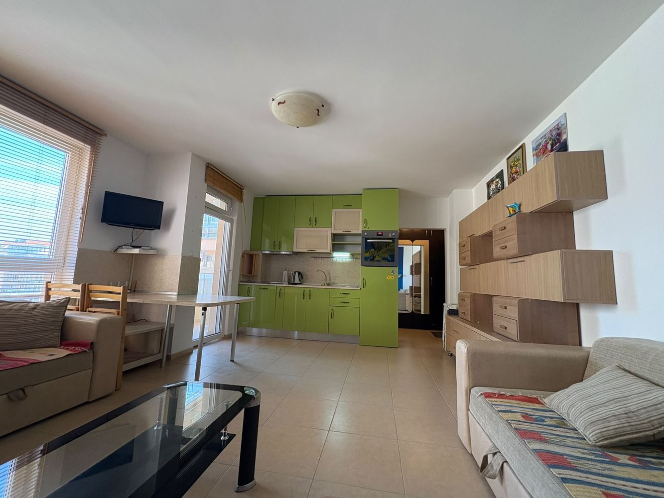 Furnished Studio 200 Metres from the Sea in Pomorie – Excellent Location and Comfort