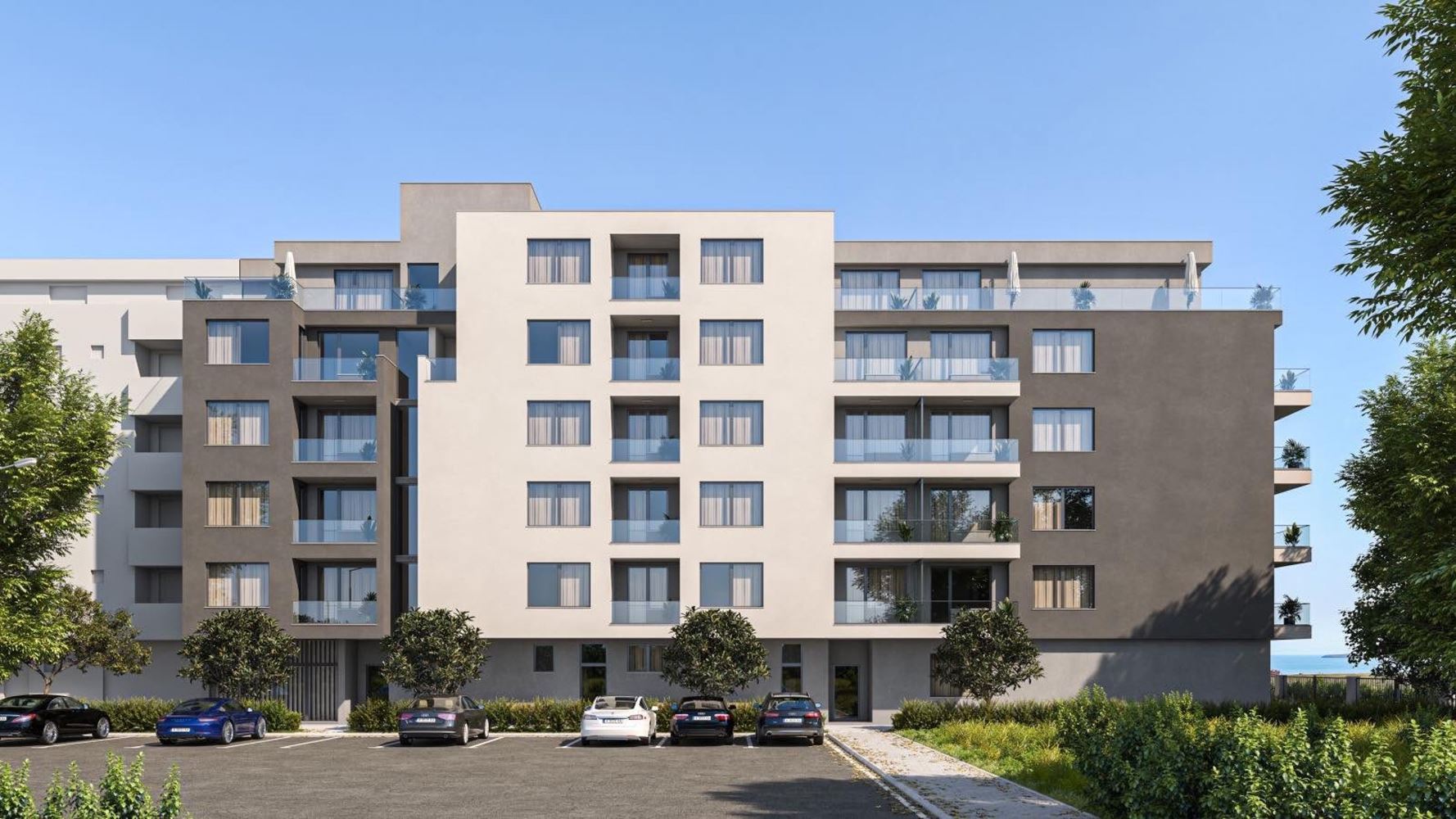 One-Bedroom Apartment on the First Line by the Sea in Pomorie – Modern Architecture, Sea Views, and an Excellent Location!