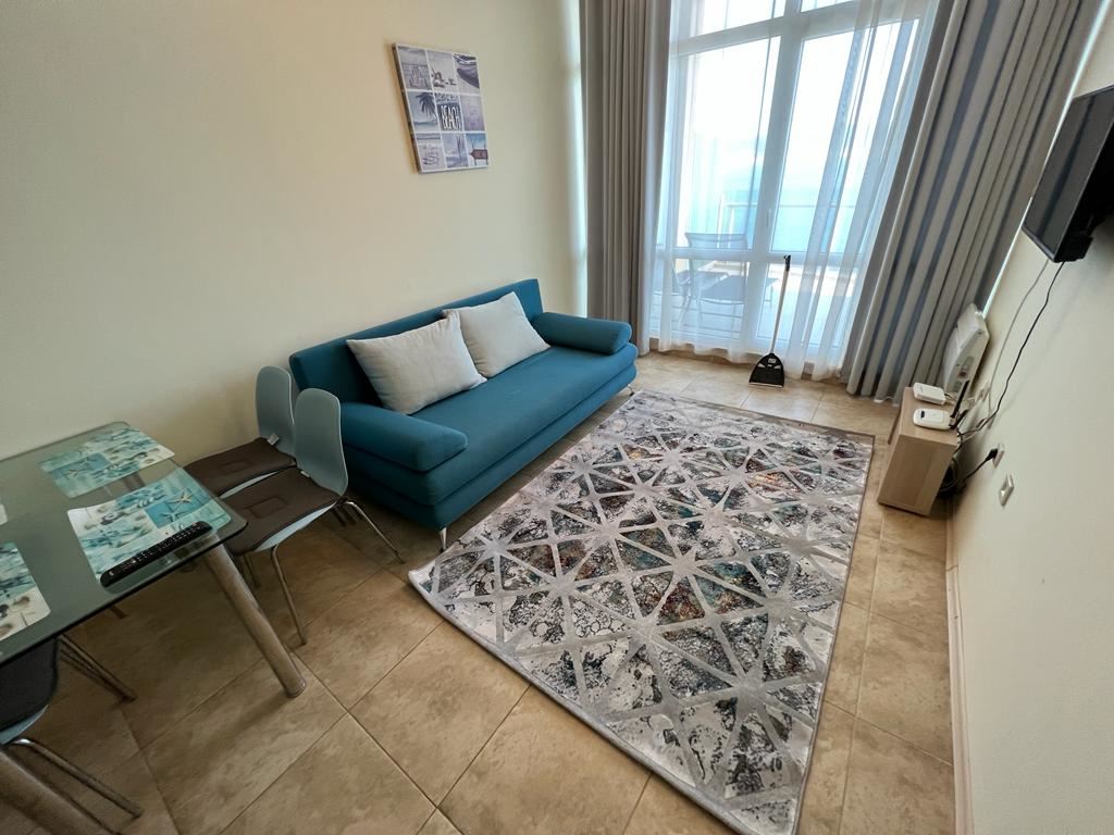 One-bedroom apartment on the first line with sea view in Nessebar, 500 m from the Old Town