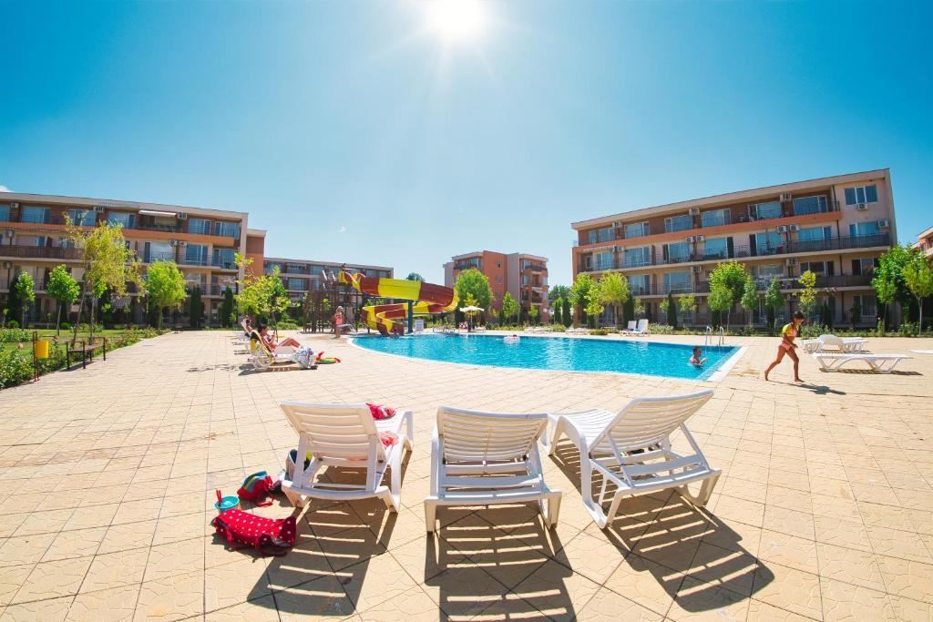 Bright and Spacious Panoramic Studio in a Preferred Complex in Sunny Beach