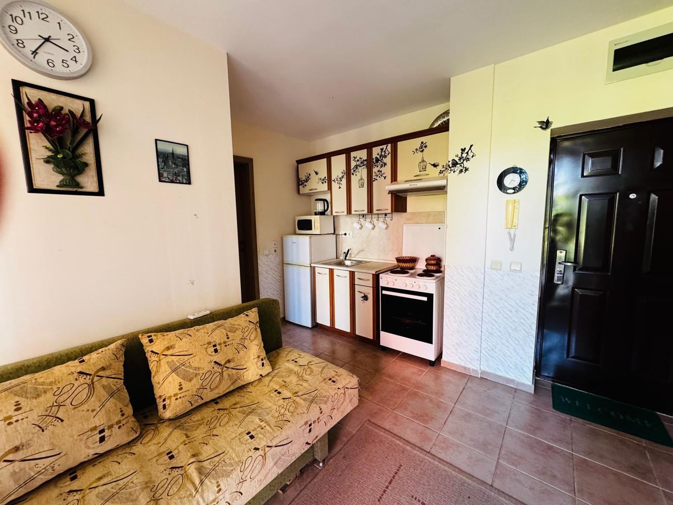 Cozy Three-room Apartment on the Ground Floor in Sunny Beach – Excellent Investment Near the Aquapark and the Sea