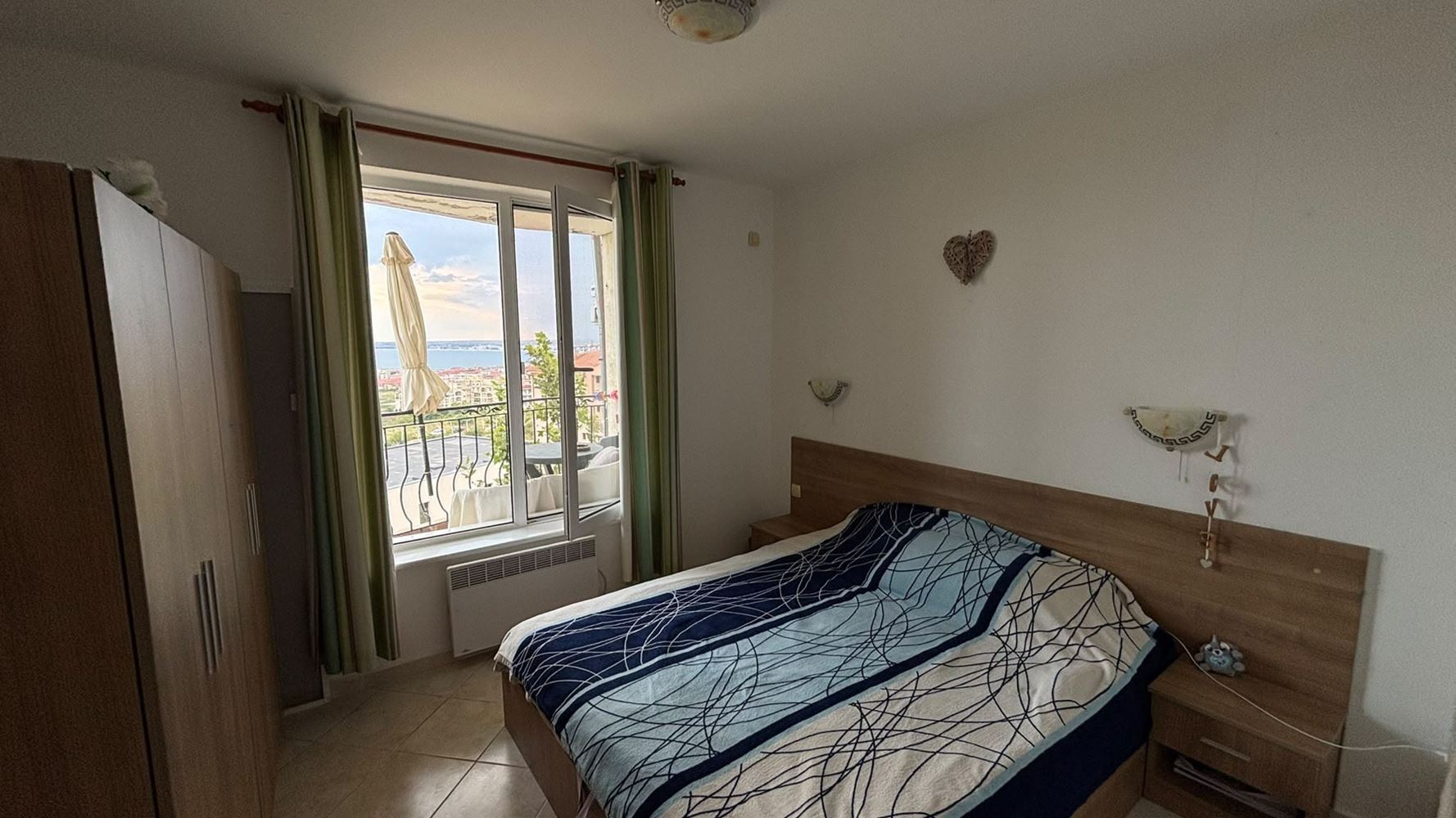 One-bedroom apartment with sea view in Sveti Vlas – no maintenance fee, with parking, ready to move in