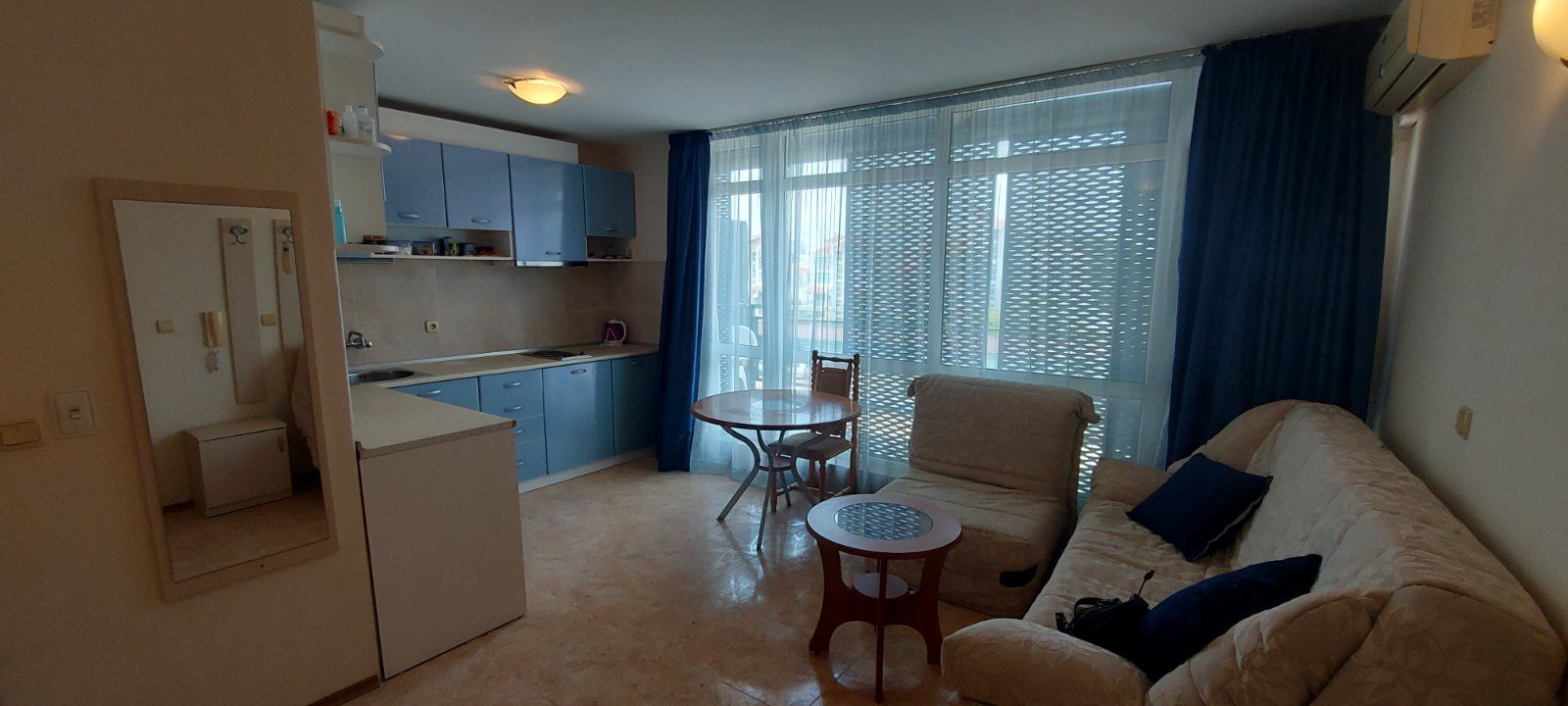 Spacious Furnished Studio in a Modern Complex Just 300 Metres from the Sea in Sunny Beach