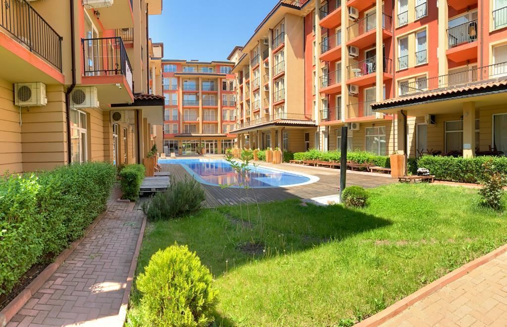 Fully furnished one-bedroom apartment after renovation in Sunny Beach