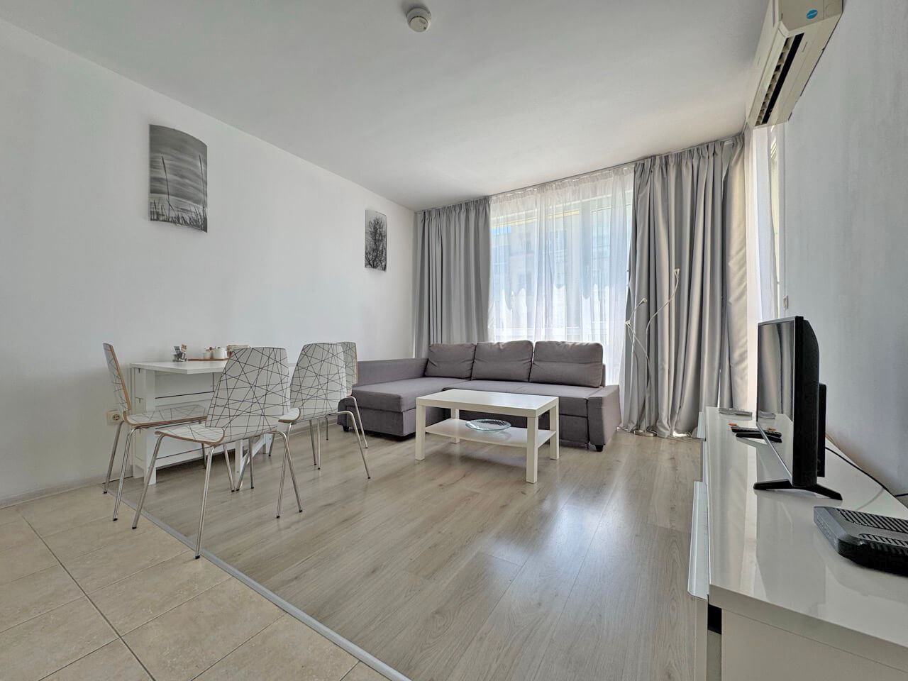 One-Bedroom Apartment in a Quiet and Green Complex in Sunny Beach