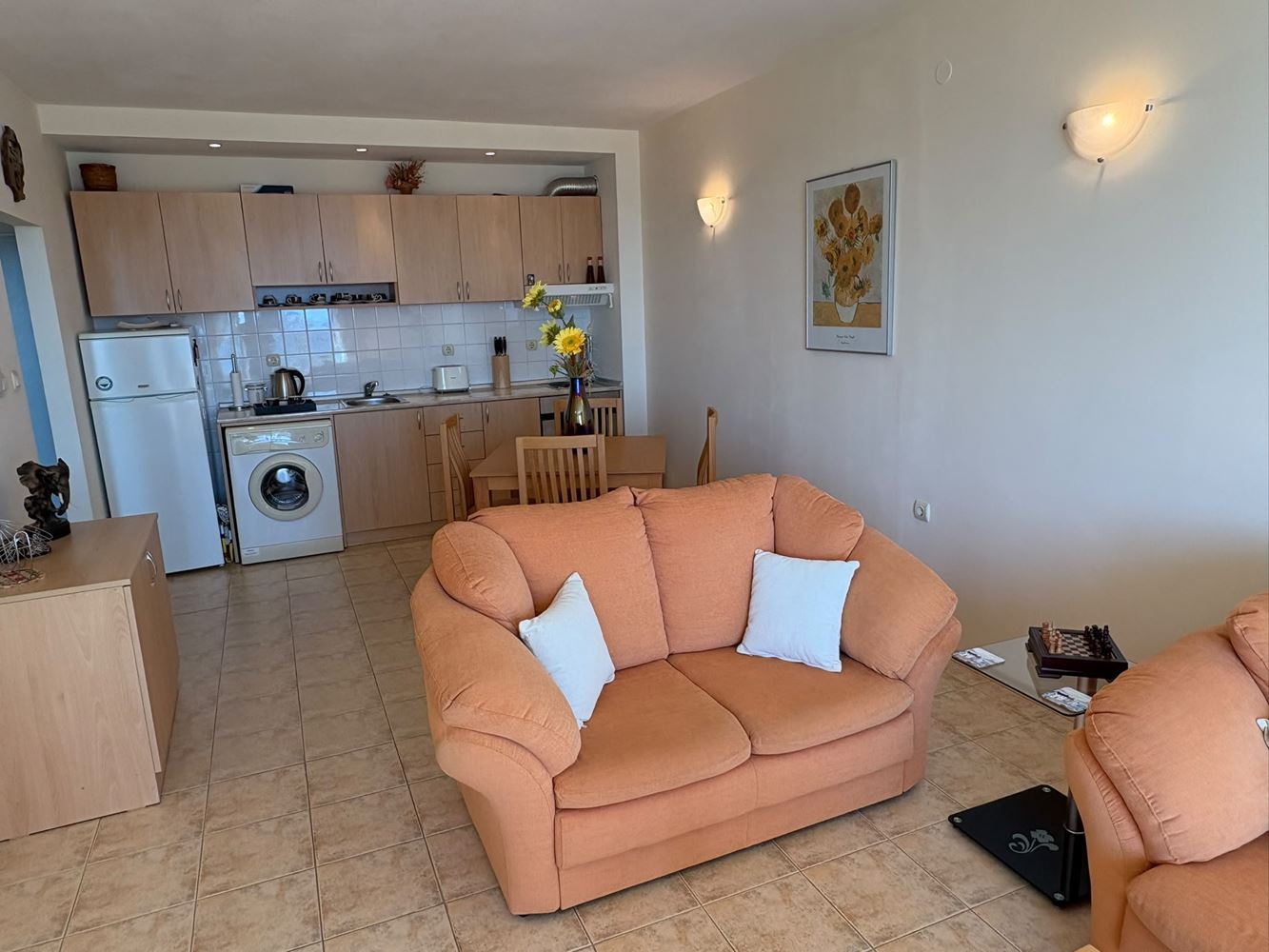 First Line in Sveti Vlas – Spacious One-Bedroom Apartment with Sea View