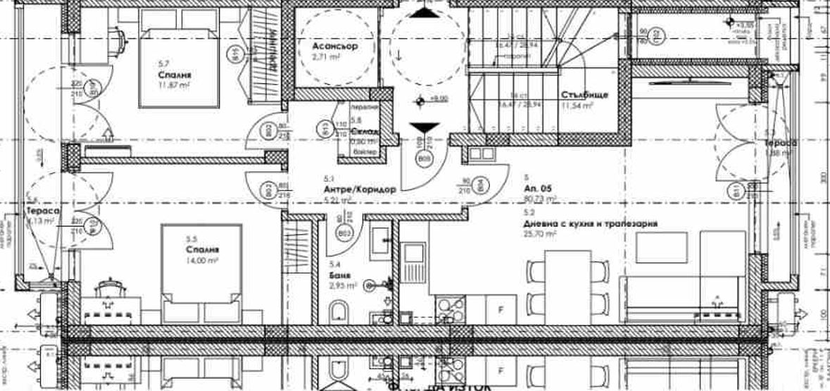 Two-bedroom apartment in a new building in Meden Rudnik, Zone B