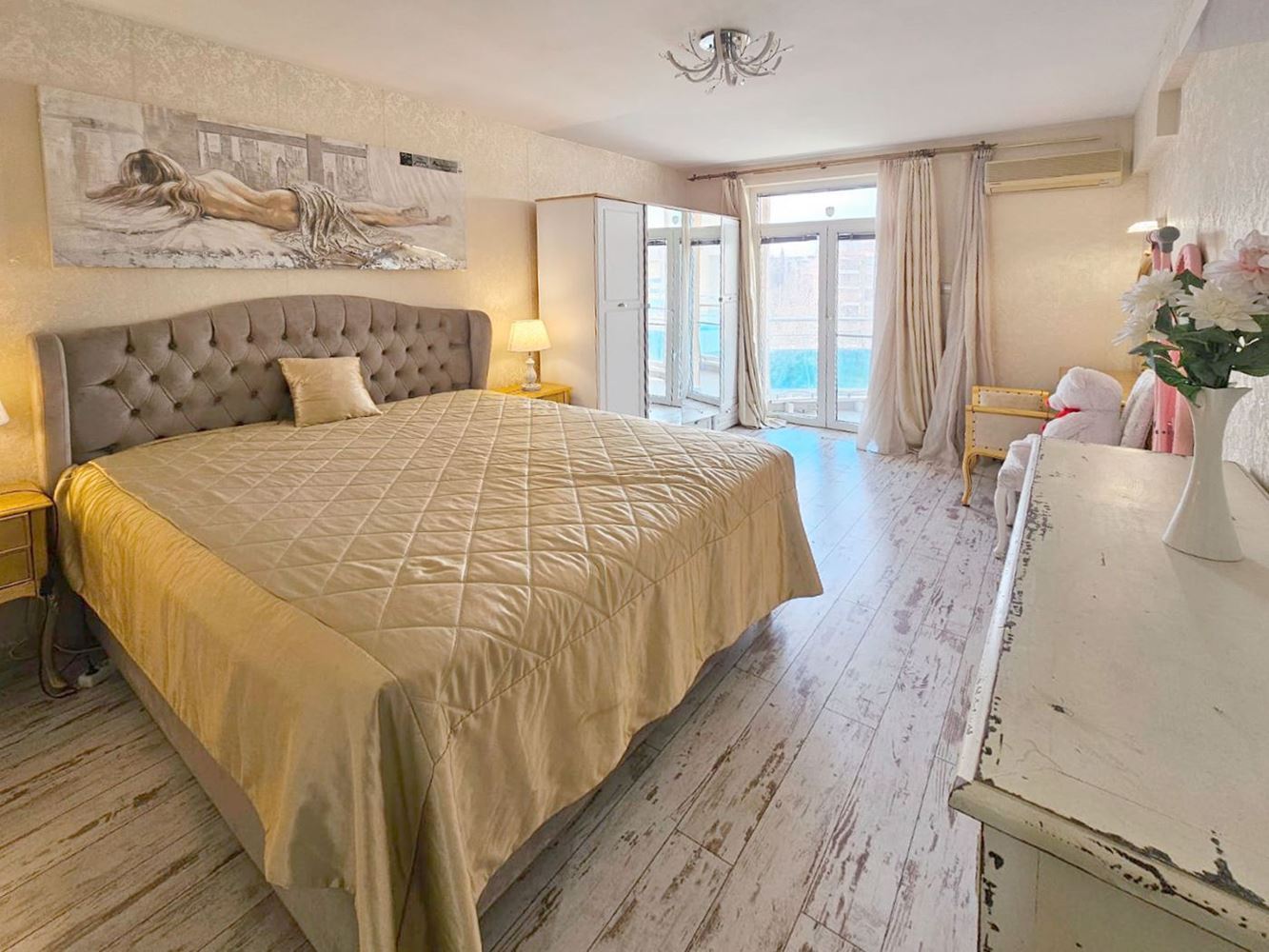 Luxury two-bedroom apartment with sea view on the first line in Ravda – 114 m², two terraces, and full comfort