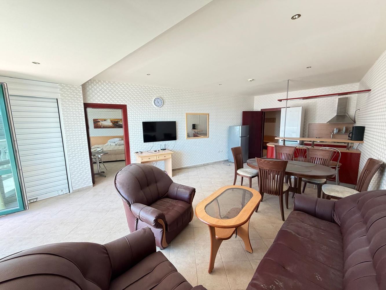 Luxury two-bedroom apartment with sea view 100 meters from the beach in Sunny Beach